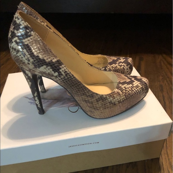 Jessica Simpson Snake Print Platform - Picture 2 of 4